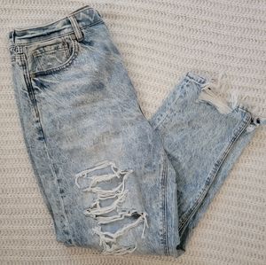 American Eagle Ripped High Rise Jeans